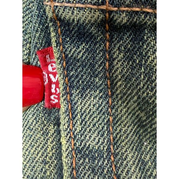 Levi's Neon Acid Wash Mini Jean Skirt Sz S - Picture 5 of 9